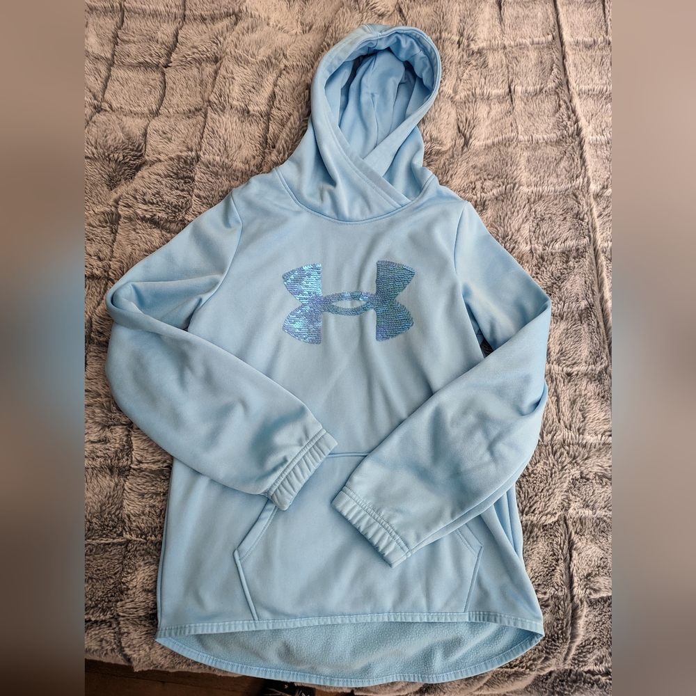 Girls light blue Under Armour Sweatshirt